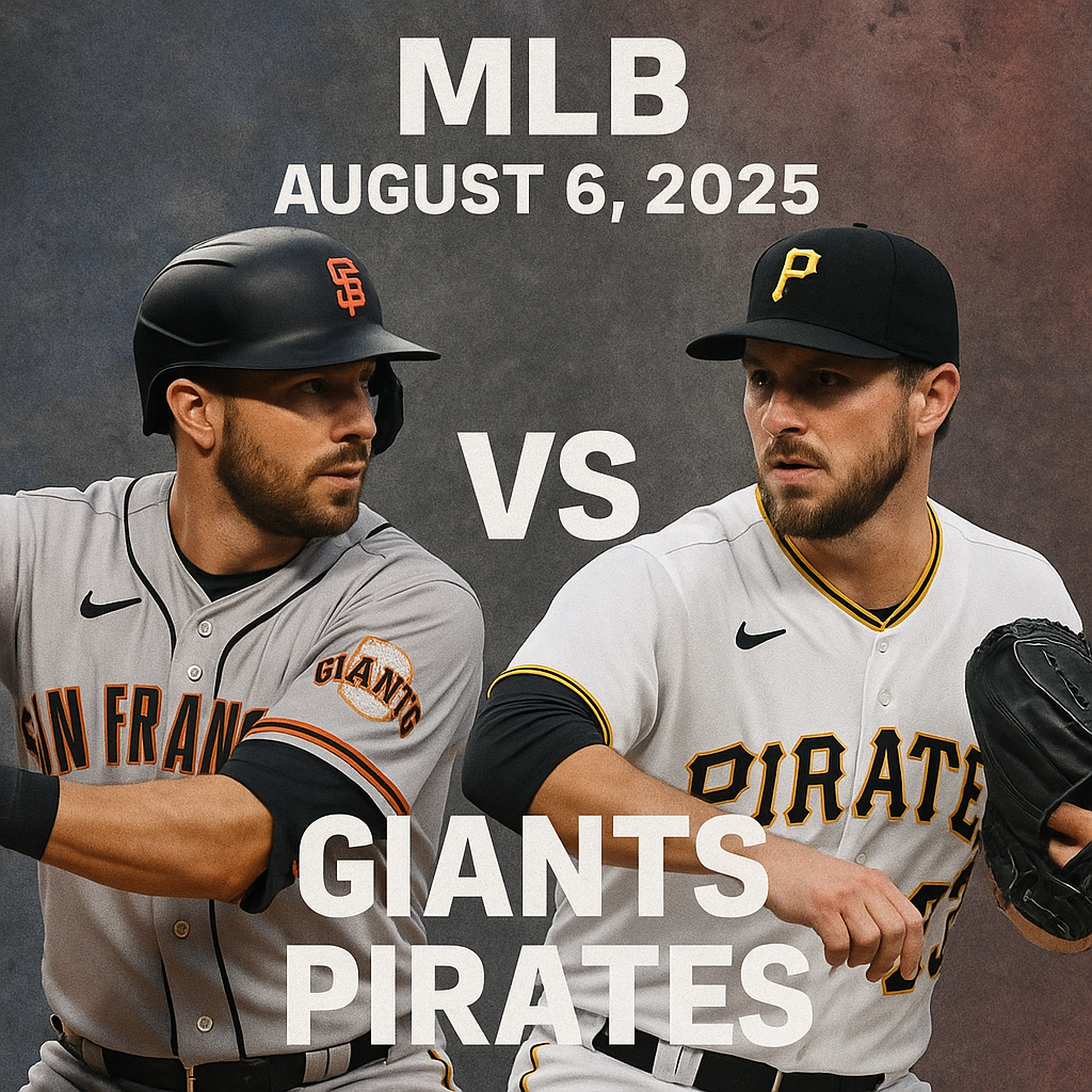 2025년8월6일 미국프로야구(MLB) 샌프란시스코 vs 피츠버그 경기분석.
