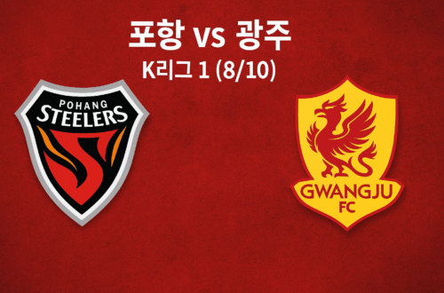 포항 스틸러스 vs 광주 FC